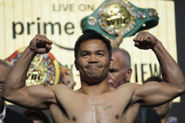 Manny Pacquiao vs Mario Barrios pesando
