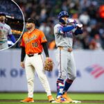 Brandon Nimmo Brandon Nimmo oferece Metts anteriores a Giants para a quinta vitória consecutiva