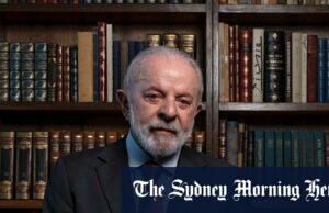 “Brasil pertence ao Brasil: o chefe do mundo que se recusa a se curvar Donald Trump O ex -presidente Jair Bolsonaro, na sede da Partido Liberalla, no Brasil, Brasil, em janeiro.