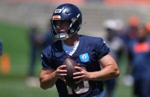 Bronchos QB bo nix visitou Drew Breeze durante o movimentado offsen NFL: Denver Bronchos Minicamp