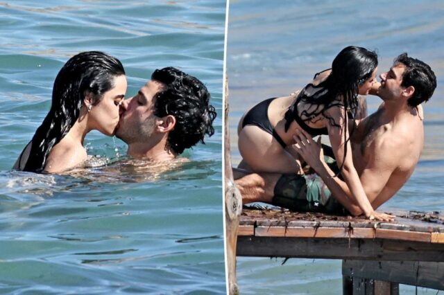 Camila Cabello e o bilionário Beau Henry Junior Chalhoub ficam quentes e pesados durante a praia em Ibiza

