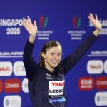 David Popovici, no Campeonato Mundial de Esportes aquáticos de Cingapura, 2025 - Fonte: Getty
