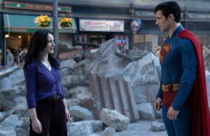 Cena pós-crédito do Super-Homem, explicou David Corswet como Superman na Warner Bros. Pictures '' Superman ', um lançamento da Warner Bros. Pictures.