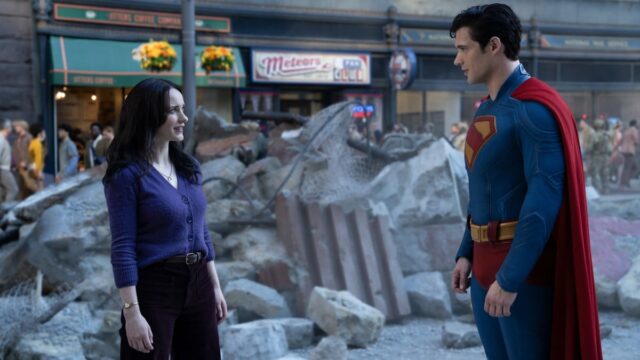 David Corswet como Superman na Warner Bros. Pictures '' Superman ', um lançamento da Warner Bros. Pictures.