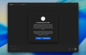 Chatgpt for Mac lança o modo de gravação para assinantes Plus Chatgpt for Mac lança o modo de gravação para assinantes Plus