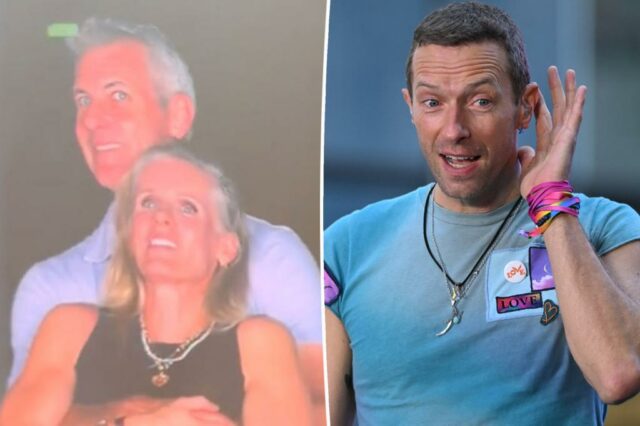 Chris Martin, brincando


