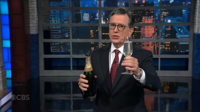 Colbert brinde Canon Shaman para incluir Trump via Epstein e, em seguida, os antecedentes do vídeo da teoria da conspiração até monstros 

