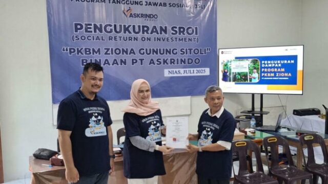 Compromisso com o cuidado da educação, Askrindo faz uma medição do retorno social do investimento (SROI) PKBM em North Sumatra


