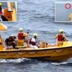 Cruzeiro da Disney O passageiro se assemelha a sons "alto" que eles ouviram quando uma jovem caiu do navio antes que o herói pai mergulhasse para salvá -la