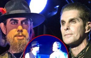 Dave Navrro puxa Perry Farryll para atacar, bateria após a bateria na intensa batalha da bateria Dave Navrro Pervory Farrell Main Getty TMZ Composite 2