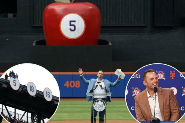 David Wright pousa em seu lugar na imortalidade do Mets, porque seu número 5 se retira oficialmente durante uma cerimônia emocional

