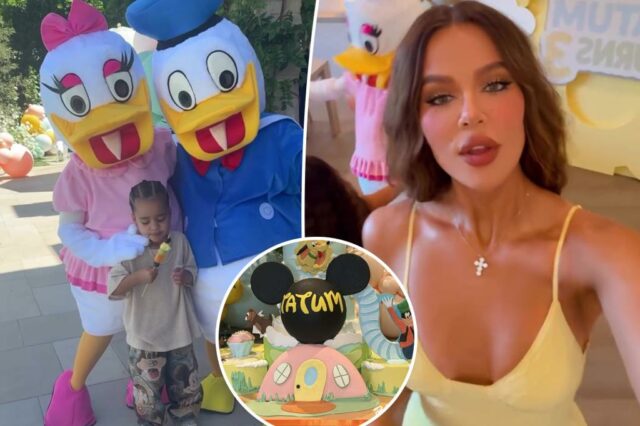 Dentro da festa extravagante sobre o assunto da Disney Khloé Kardashian para o terceiro aniversário de seu filho Tatum

