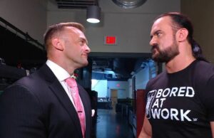 Drew McIntyre começou a enfrentar a lenda da WWE pela 11ª vez em sua carreira após o anúncio de Nick Aldis Drew McIntyre começou a enfrentar a lenda da WWE pela 11ª vez em sua carreira após o anúncio de Nick Aldis