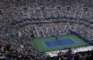 EUA abriu um lugar para o tênis hospedar boxe pela primeira vez EUA abriu um lugar para o tênis hospedar boxe pela primeira vez