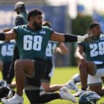Eagles Ves Bristle no rótulo "defensor dos campeões"