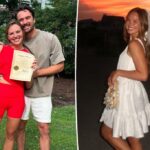 Ela era "Bachelorette" Hannah Brown se casa com Adam Woolard em "Timeless" na França