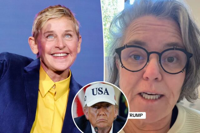 Ellen DeGeneres apóia Rosie O'Donnell quando Donald Trump ameaça desmontar a cidadania dos EUA


