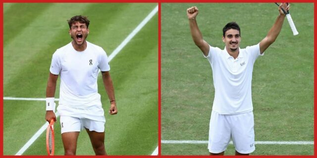 A dupla idolatra Roger Federer e Novak Djokovic. (Fonte: Getty)