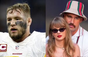 Em um artigo que contém Will Compton, Travis Kelce e Taylor Swift, o Daily Mail chama TableId Ex-NFL Star “Maga Podcaster” March Madness Logo