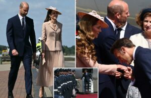 Emmanuel Macron bem-vindo pelo príncipe William e Kate Middleton quando chegar à Grã-Bretanha para uma visita de 3 dias Emmanuel Macron bem-vindo pelo príncipe William e Kate Middleton quando chegar à Grã-Bretanha para uma visita de 3 dias