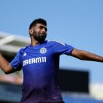 Jasprit Bumrah Bowling no primeiro teste de 2025 contra a Inglaterra - Fonte: Getty