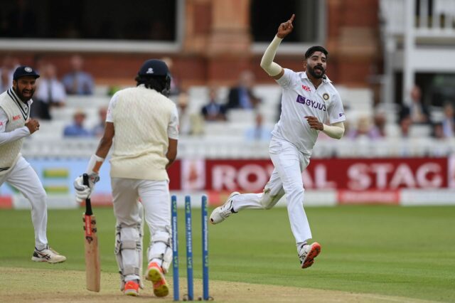 Eng vs Ind 2025: Lord's Ft. 5 principais feitiços dos arcos indianos nos testes em Muhammad Siraj

