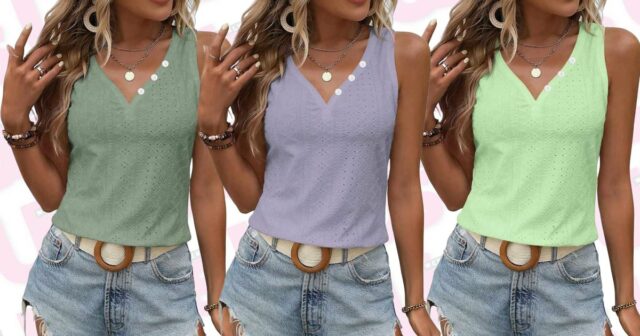 Esta blusa confortável, mas refrescante, é a única parte superior que você precisa superar o calor do verão.

