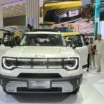 Este SUV híbrido é chamado Duji no acampamento base Everest e no deserto chinês