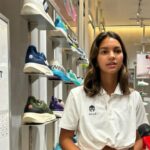 Estella Loupatty, que tenta roupas locais, destaca a importância da qualidade e conforto para os atletas