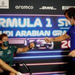 Sebastian Vettel e Fernando Alonso da Red Bull 2013 Abu Dhabi GP - Fonte: Getty
