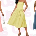Eu tenho 5'3 ″, e esses 16 vestidos de cintura de 16 quedas realmente me fazem parecer mais alto e mais fino