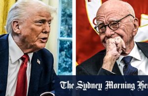 “Eu vou sair de sua bunda ‘: Trump vira em Murdoch no EPPR Jeffrey está em 2017.