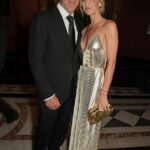 Milliardär Propriedade Richard Livingstone com sua esposa Natalie em uma exposição em Londres