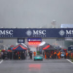 Faciação do GP da F1 Bélgica Facia após a raça F3 ligou devido à forte chuva