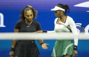 “Falência ou o quê? Irmã Vênus com Serena Williams - Fonte da imagem: Getty