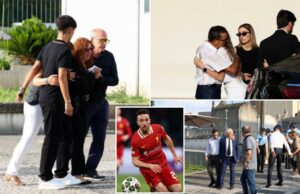 Família, colegas da equipe do Liverpool Soccer Star Diogo Jota com Zebra em Portugal para o funeral Família, colegas da equipe do Liverpool Soccer Star Diogo Jota com Zebra em Portugal para o funeral