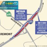 Fechando o I-680 em Fremont neste fim de semana planejado