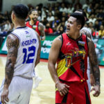 Durante as finais da Copa do PBA Filipin contra o Jericho Cruz TNT 5G de San Miguel Beermen TNT 5G