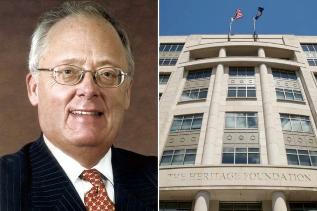 O co -fundador e ex -presidente da Heritage Foundation, Edwin J. Feulner, morreu na sexta -feira aos 83 anos.
