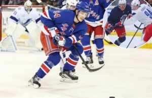 Gabe Perreault está pronto para dar outro grande passo no desenvolvimento de seus Rangers Perreault foi lançado no incêndio em 2 de abril na estréia da NHL e disputou cinco partidas em Blueshirts na última temporada.