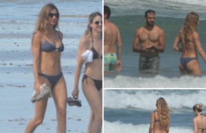 Gisele Büddchen e Jauqumim Valente vão brincar com o oceano com as crianças na Costa Rica Gisele Bühdchen com crianças em Valente e Costa Rica