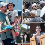 Governador de notícias, os manifestantes atacam JD Vance com sua família, visitando a Disneylândia