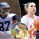 Haley Cavinder celebra seu contrato no noivo dos Cowboys de Jake Ferguson