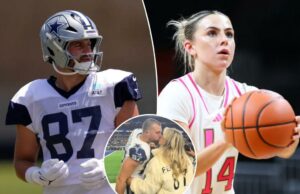 Haley Cavinder celebra seu contrato no noivo dos Cowboys de Jake Ferguson Haley Cavinder celebra seu contrato no noivo dos Cowboys de Jake Ferguson