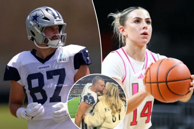 Haley Cavinder celebra seu contrato no noivo dos Cowboys de Jake Ferguson

