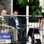 O ajudante sênior do rei Charles e o príncipe Harry realizaram uma reunião secreta da paz em Londres. O presente era Tobyn Andreae, chefe de comunicações da família real (à esquerda); Meredith Maines, Chefe de Comunicação para Sussexes (à direita); e Liam Maguire, que dirige a equipe de Sussexes PR no Reino Unido (centro)