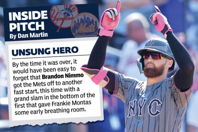Pete Alonso, que atingiu dois jogadores na vitória, se encaixa em três corridas na sétima rodada da vitória do Mets 12-6 sobre o Yankee em 5 de julho de 2025.