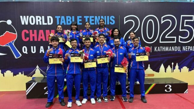 Homens da Índia, as equipes femininas se qualificam para o ITTF 2026 World Team Championships

