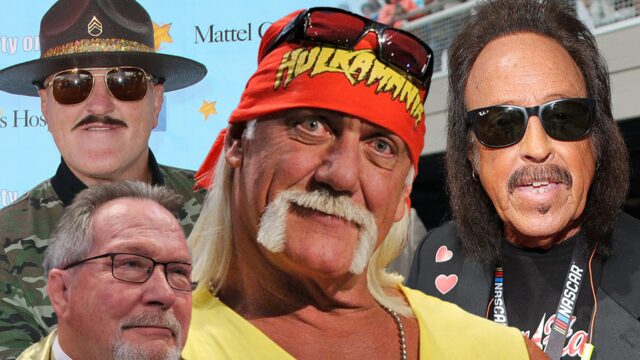 Hulk Hogon Slohing Jimmi Hart e Ted Bibion 1