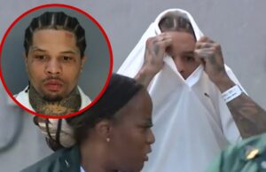 Horyvona Davis recebe a observação policial durante a prisão gratuita Horyona Davis